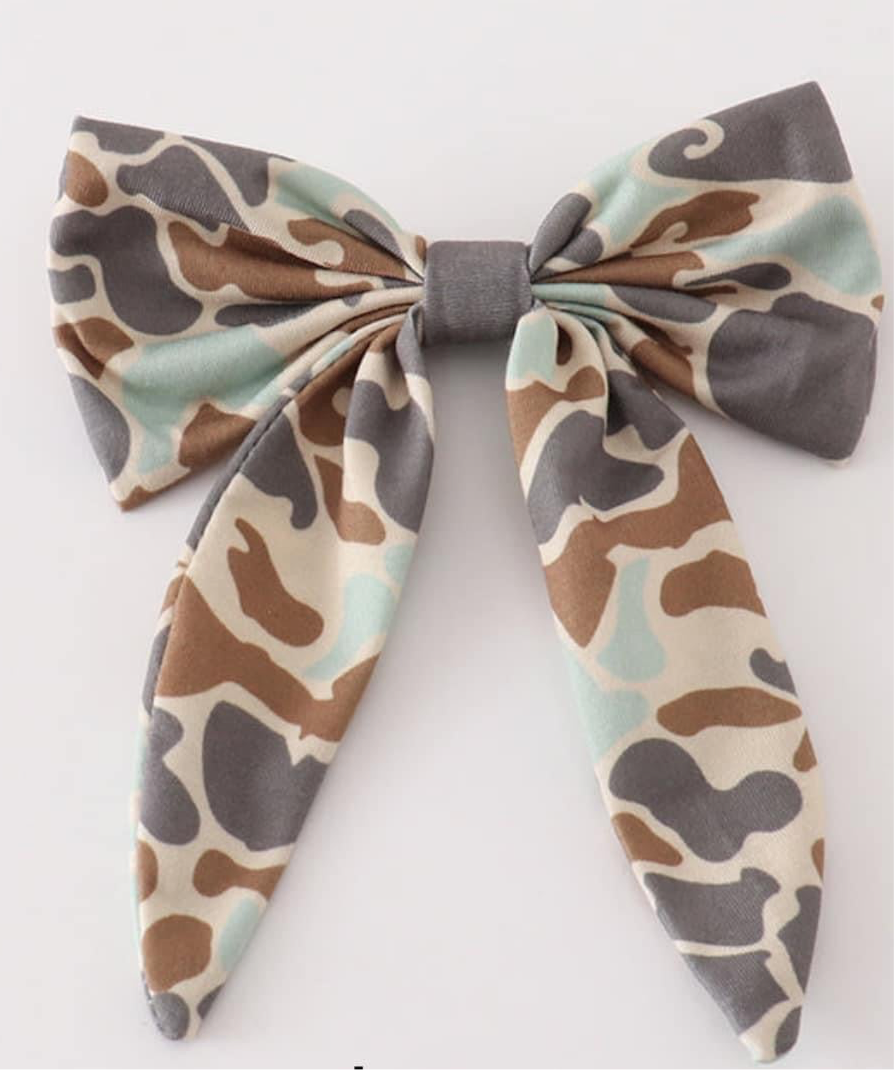 Camo Hair Bow