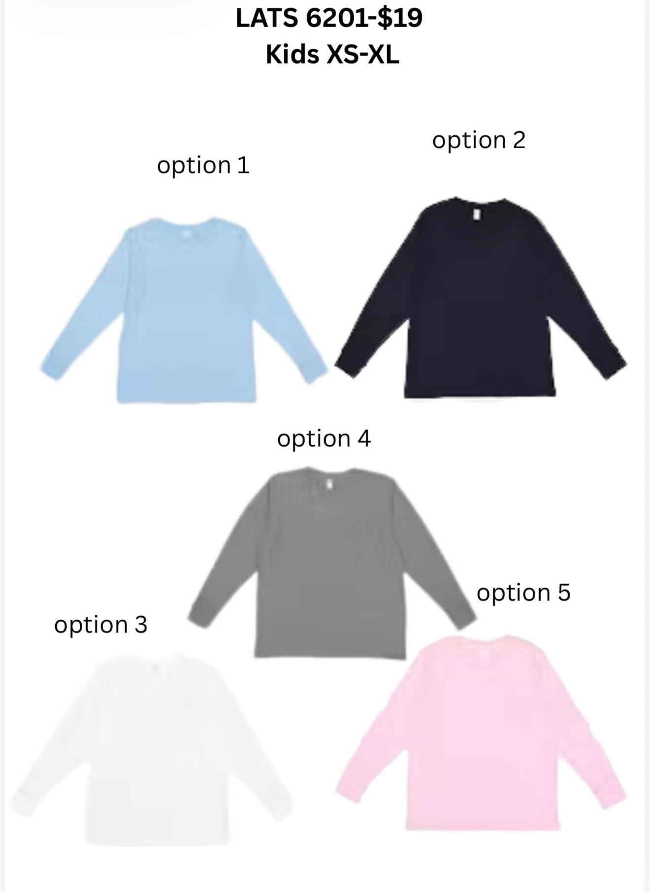 Youth Lats Brand Long Sleeve