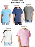 Youth Comfort Color T-Shirts Short Sleeve