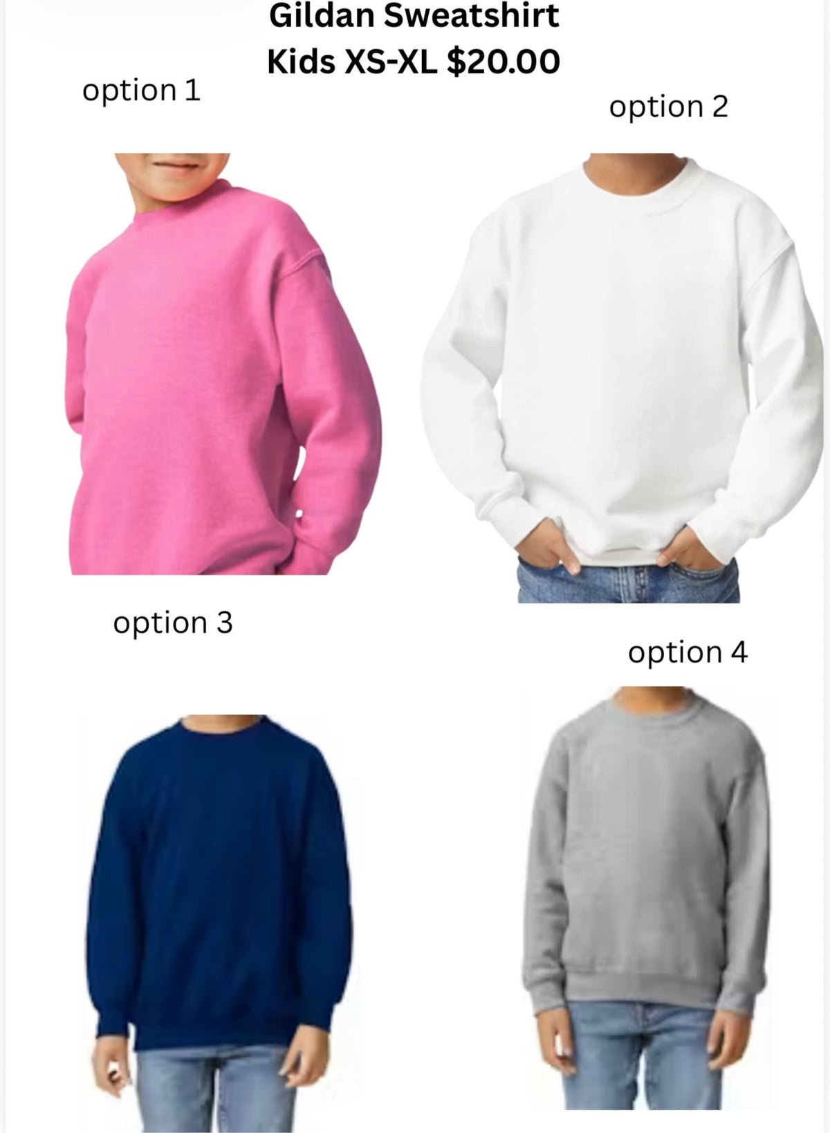 Youth Gildan Sweatshirts