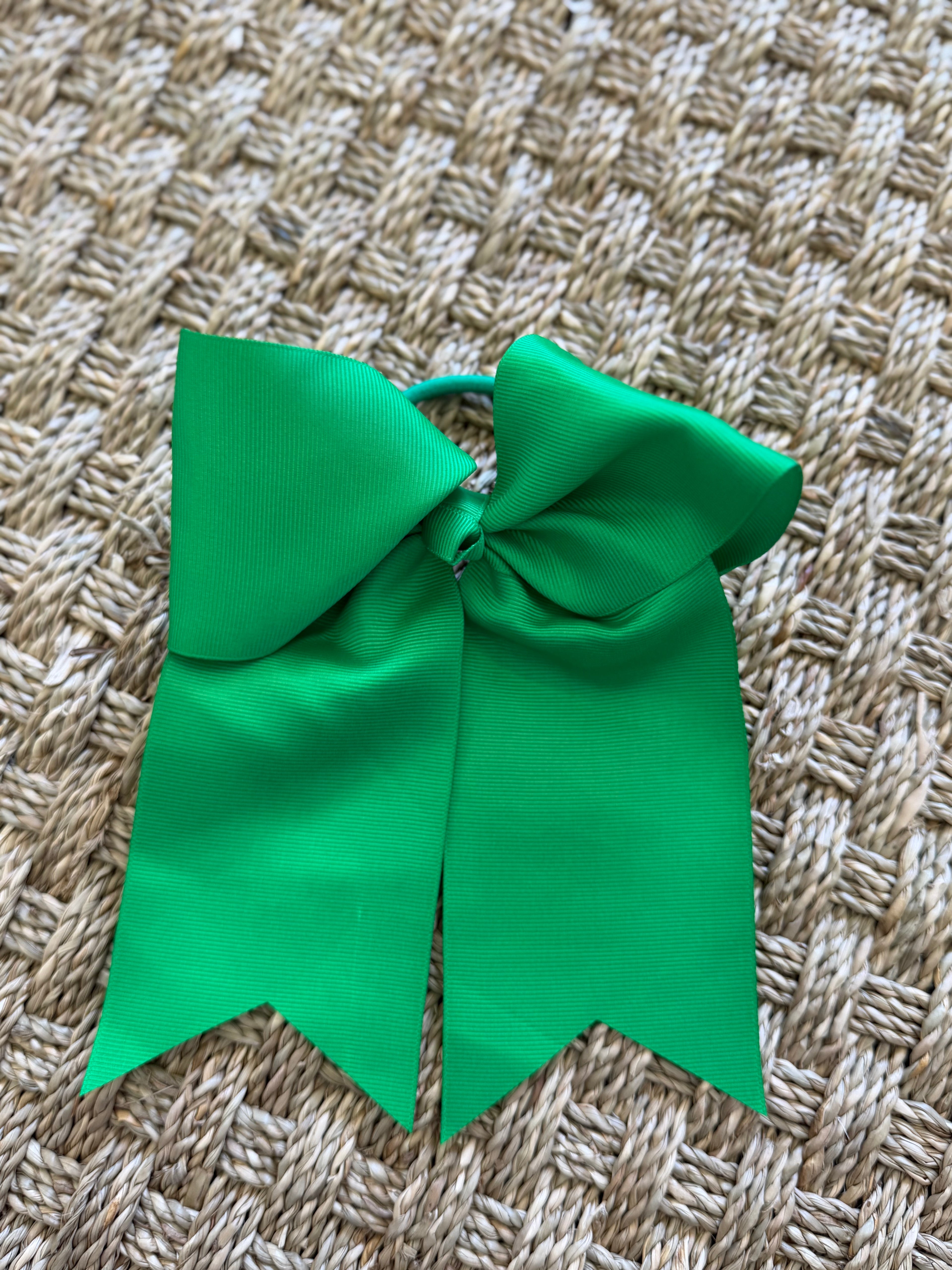 Green Pony Tail Bow