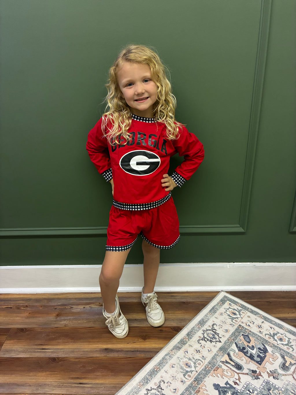 Saturday In Athens Girls Shorts Set